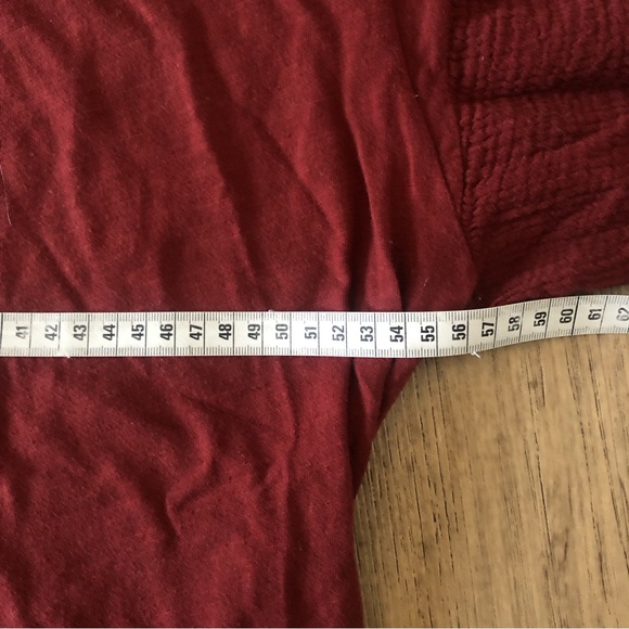 Anthropologie Brown shirt with puffy sleeves Large - Picture 3 of 4